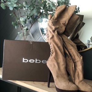 Over the knee lace up BEBE boots